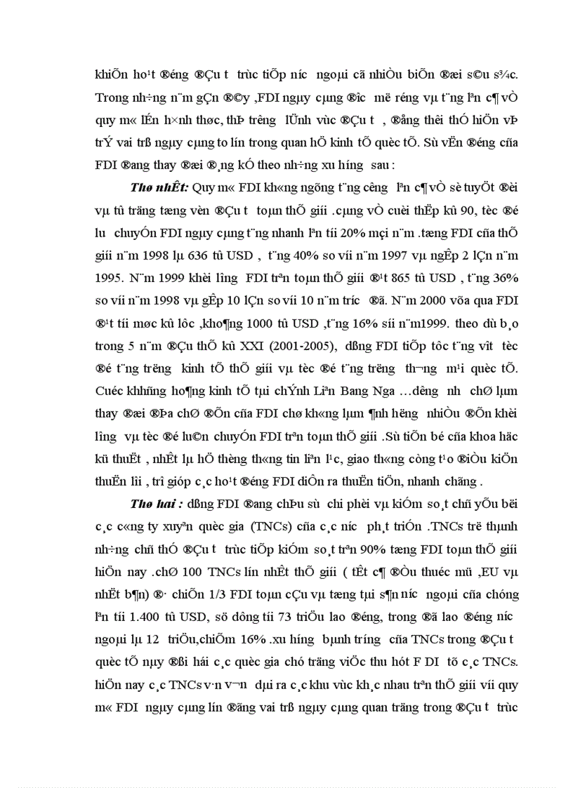 image for page Thực trạng thu hút FDI vào Việt Nam