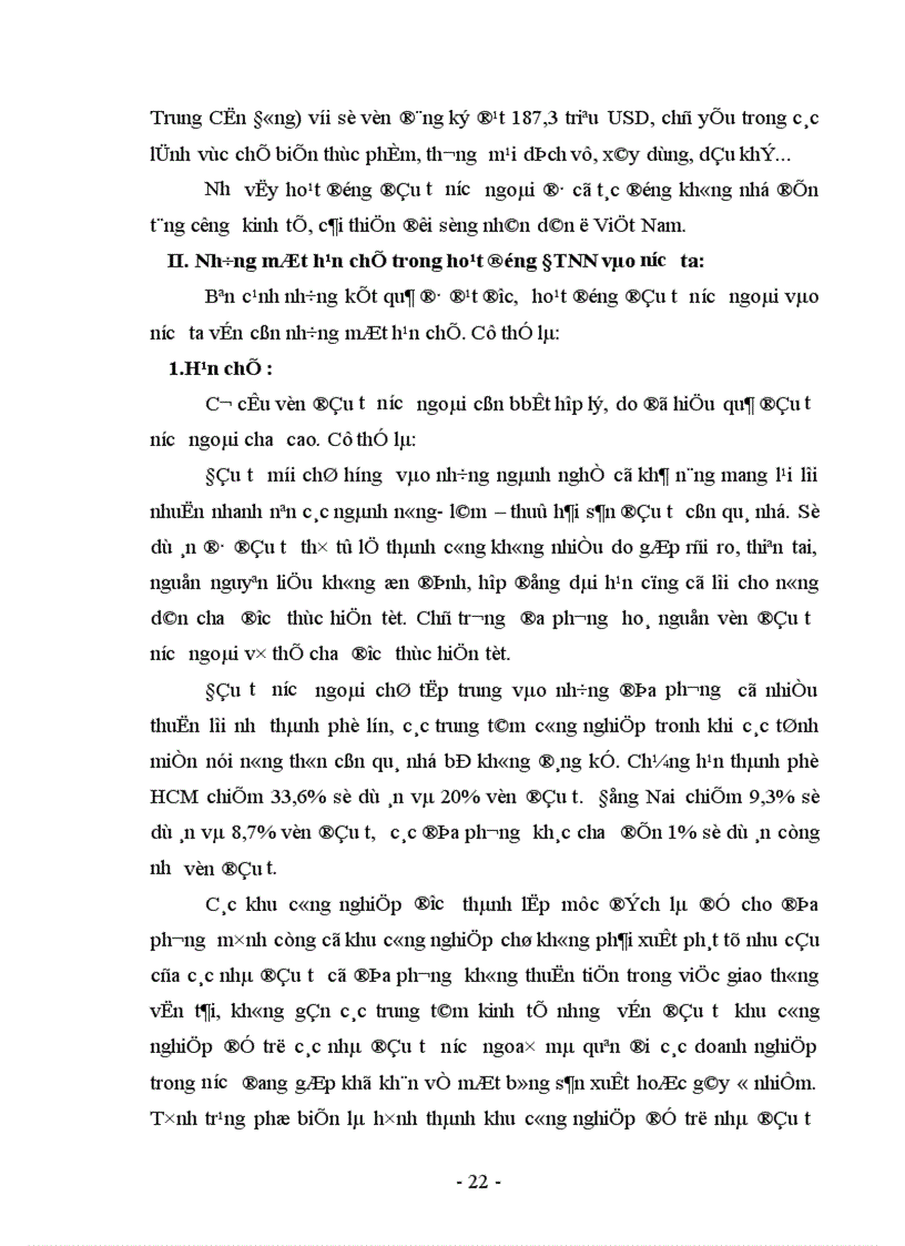 image for page Thực trạng và giải pháp để huy động và sử dụng có hiệu quả nguồn đầu tư của nước ngoài vào nước ta