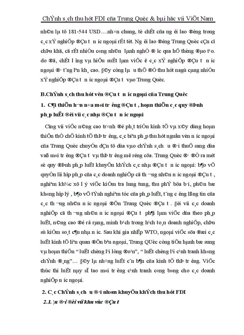image for page Chính sách thu hút FDI của Trung Quốc & bài học với Việt Nam