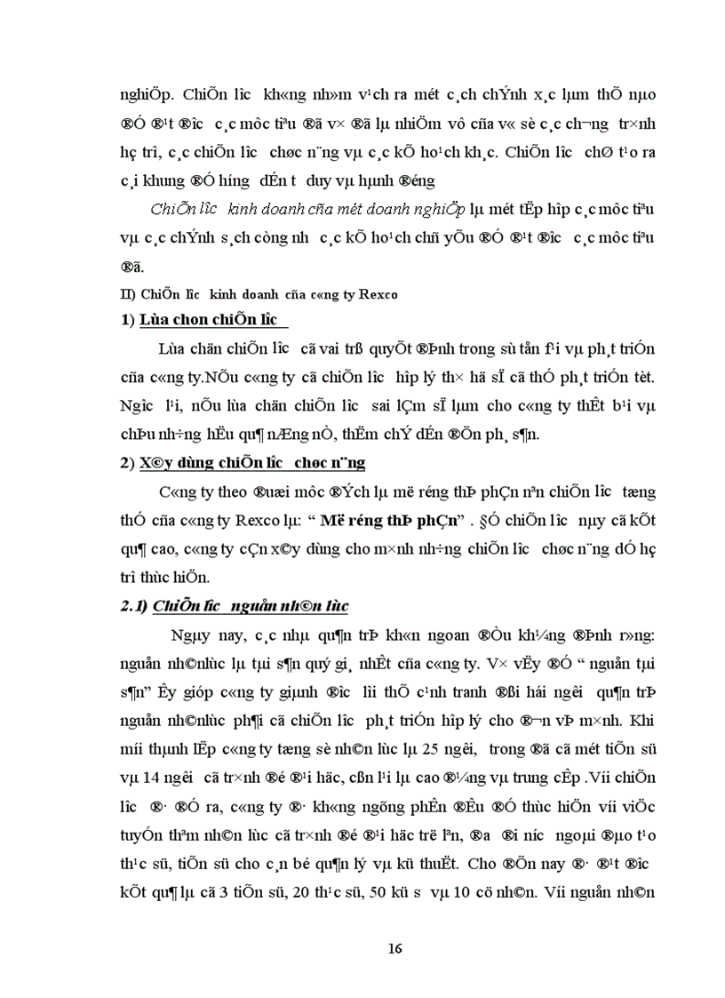 image for page Cơ cấu tổ chức và chiến lược kinh doanh của công ty xuất nhập khẩu vật tư kỹ thuật Rexco