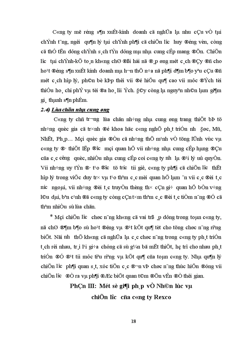 image for page Cơ cấu tổ chức và chiến lược kinh doanh của công ty xuất nhập khẩu vật tư kỹ thuật Rexco