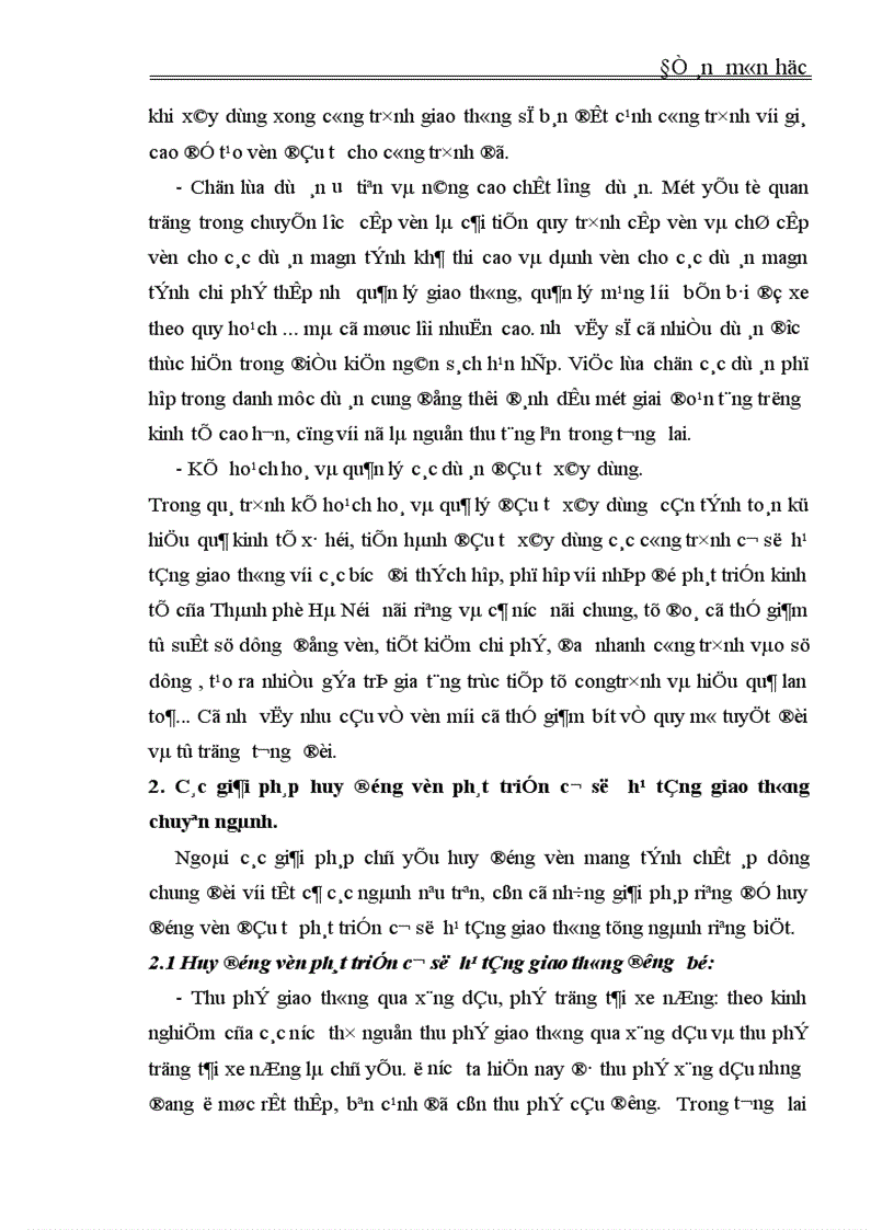 image for page Kế hoạch đầu tư phát triển giao thông vận tải Thủ đô dến năm 2010