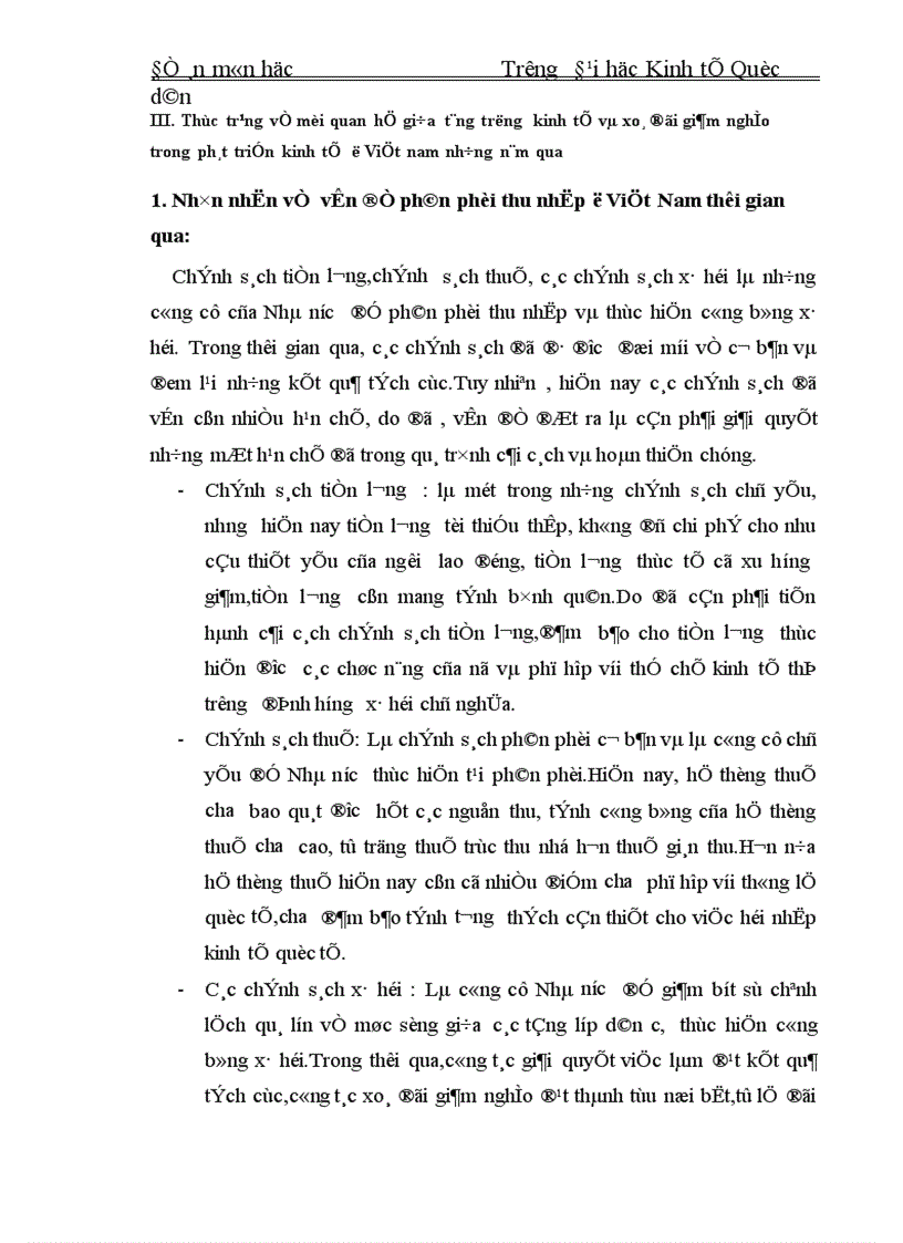 image for page Mối quan hệ giữa tăng trưởng và xoá đói giảm nghèo trong quá trình phát triển kinh tế ởViệt nam