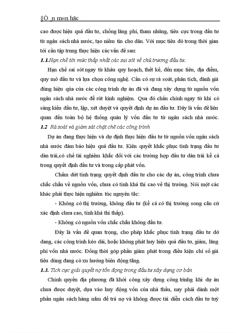 image for page Giải pháp sử dụng có hiệu quả nguồn vốn đầu tư từ ngân sách nhà nước (2006- 2010)