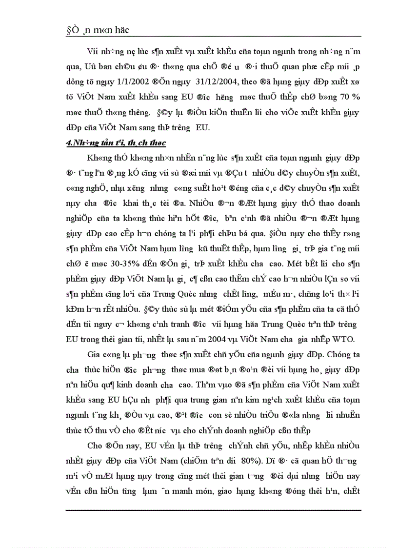 image for page Một số giải pháp chủ yếu đẩy mạnh xuất khẩu mặt hàng giày dép của Việt Nam sang thị trường EU trong thời gian tới