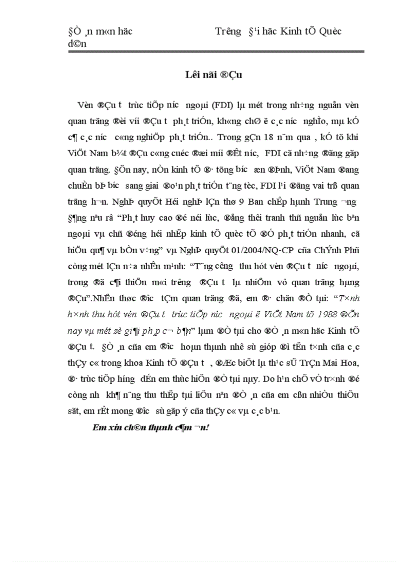 image for page Tình hình thu hút vốn đầu tư trực tiếp nước ngoài ở Việt Nam từ 1988 đến nay và một số giải pháp cơ bản