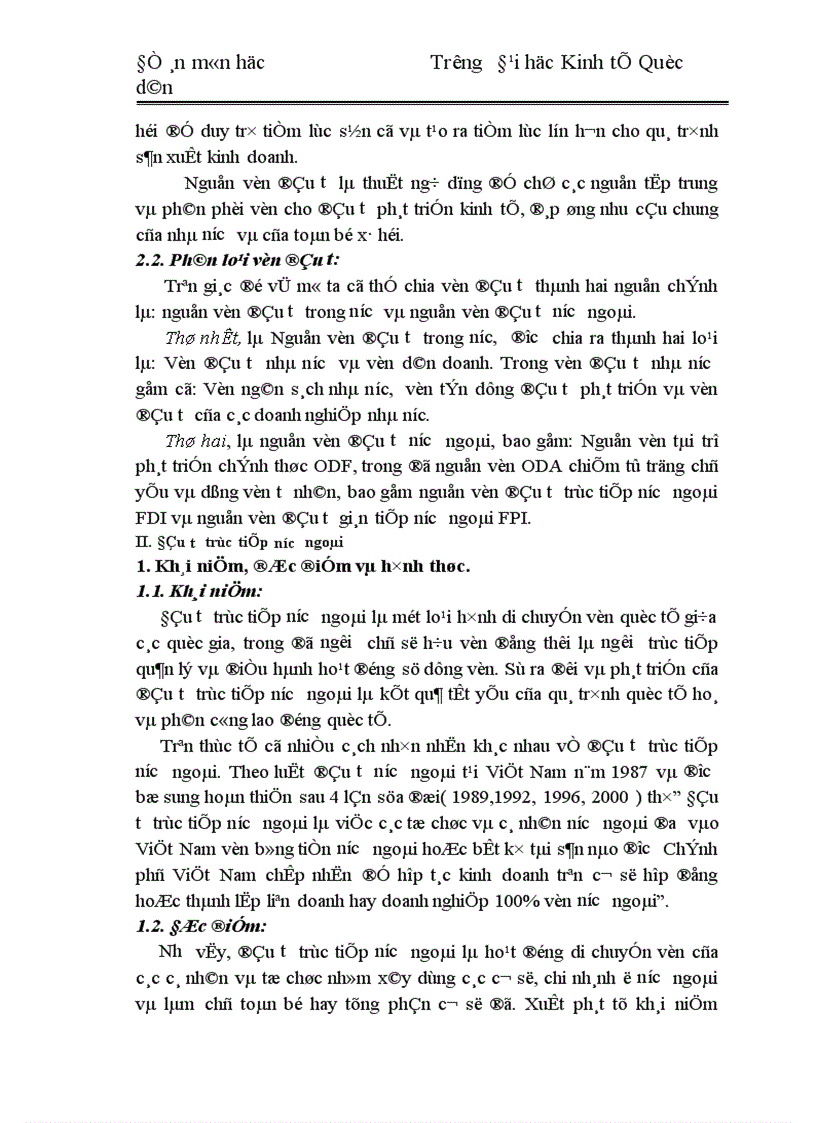 image for page Tình hình thu hút vốn đầu tư trực tiếp nước ngoài ở Việt Nam từ 1988 đến nay và một số giải pháp cơ bản