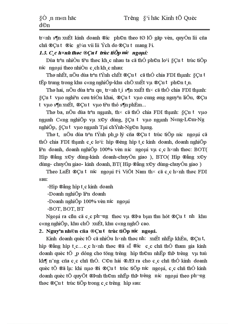 image for page Tình hình thu hút vốn đầu tư trực tiếp nước ngoài ở Việt Nam từ 1988 đến nay và một số giải pháp cơ bản