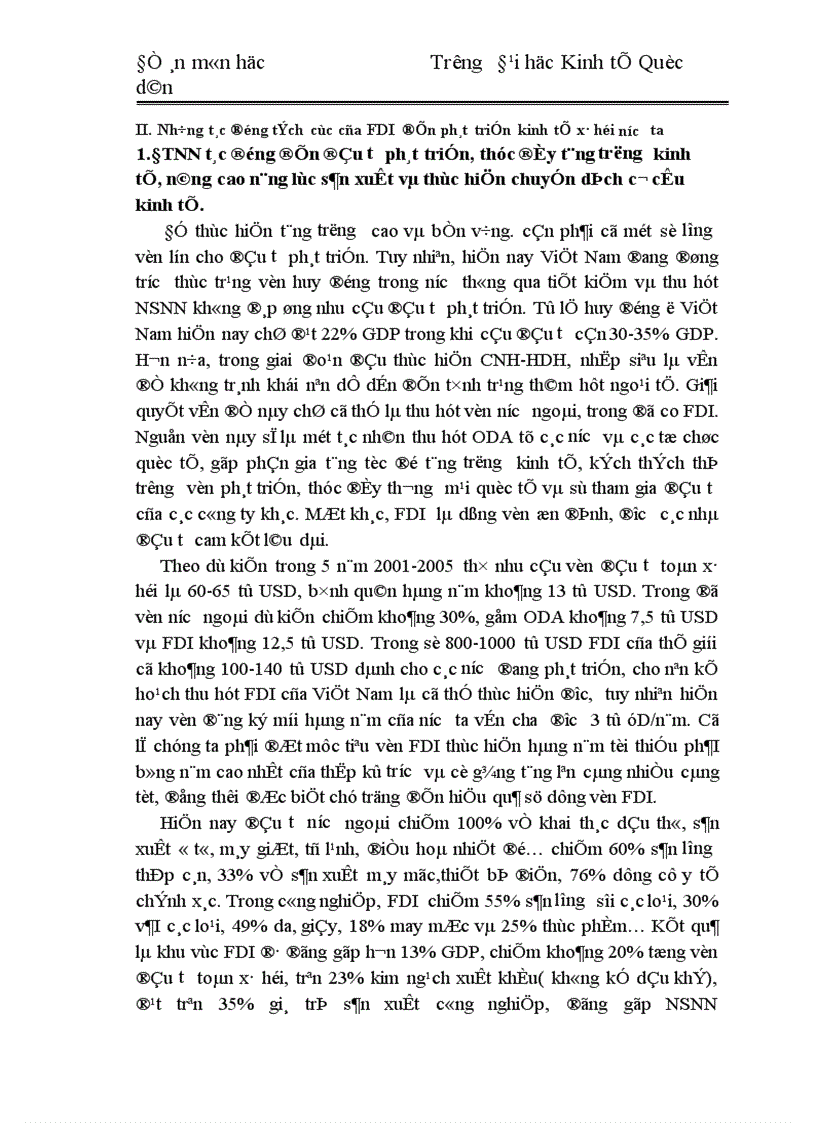 image for page Tình hình thu hút vốn đầu tư trực tiếp nước ngoài ở Việt Nam từ 1988 đến nay và một số giải pháp cơ bản