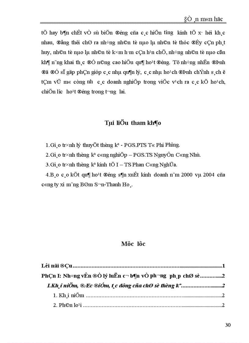 image for page Vận dụng phương pháp chỉ số phân tích kết quả hoạt động kinh doanh của công ty xi Măng Bỉm Sơn- Thanh Hoá thời kỳ 2000 -2004