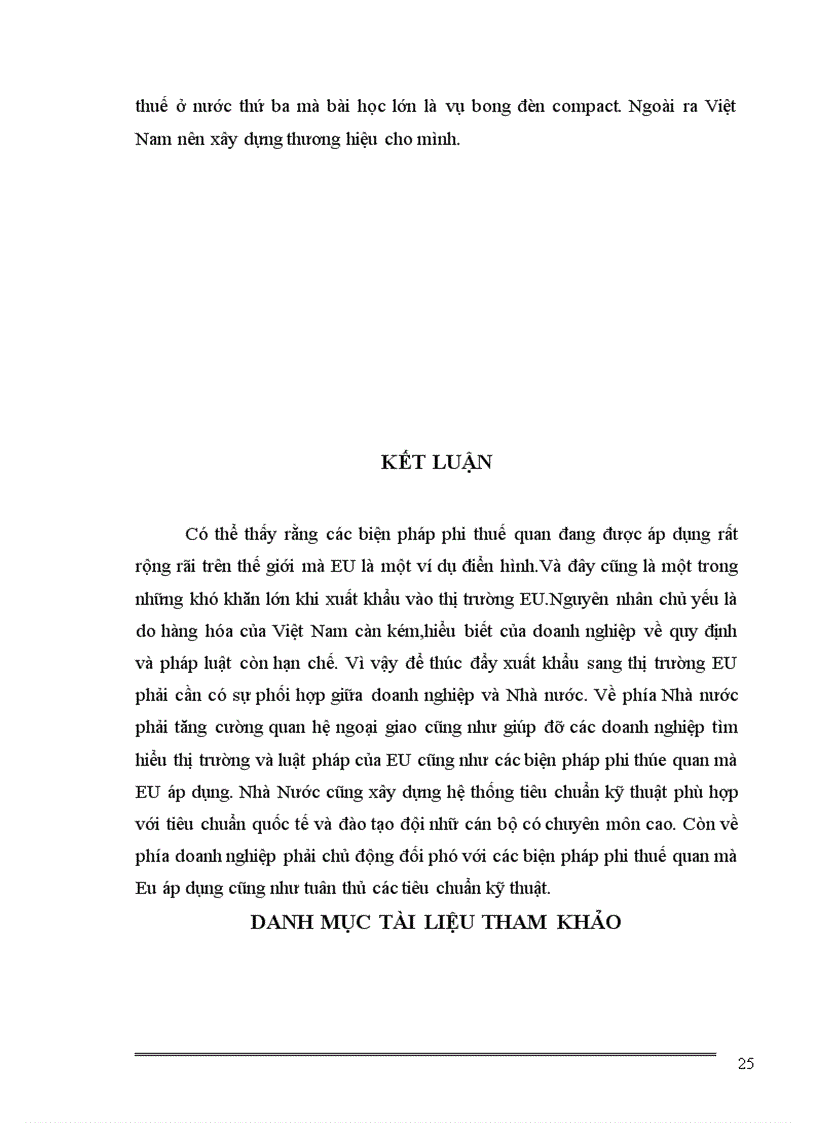 image for page Hàng rào phi thuế quan và liên minh Châu Âu - EU