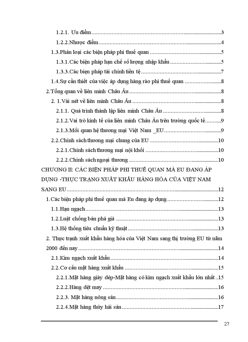 image for page Hàng rào phi thuế quan và liên minh Châu Âu - EU