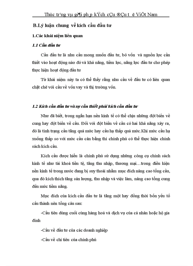 image for page Thực trạng và giải pháp kích cầu đầu tư ở Việt Nam