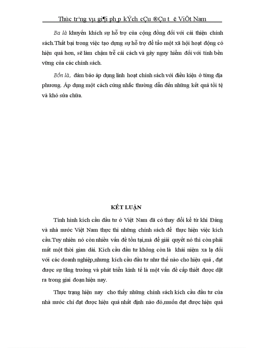 image for page Thực trạng và giải pháp kích cầu đầu tư ở Việt Nam