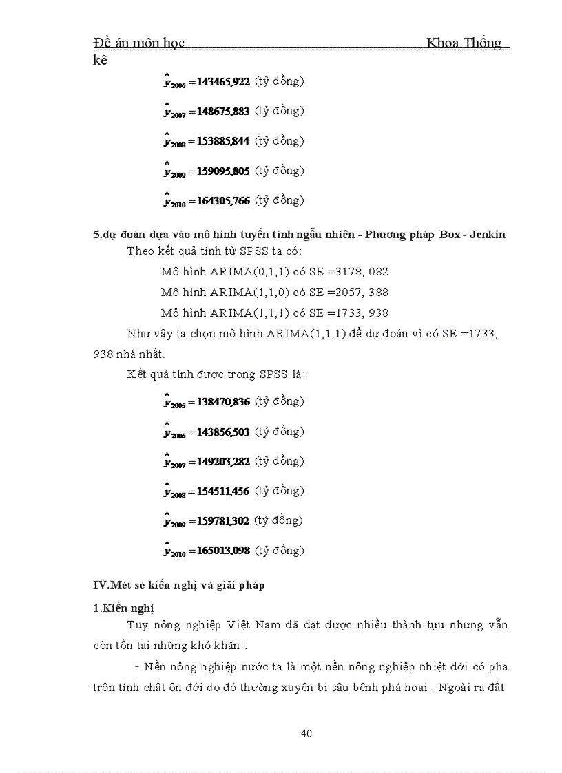 image for page Phương pháp dãy số thời gian và vận dụng phân tích biến động giá trị sản xuất nông nghiệp Việt Nam thời kỳ 1990 - 2004 và dự đoán đến năm 2010