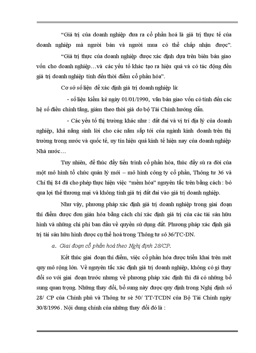 image for page Thực trạng xác định giá trị doanh nghiệp trong cổ phần hoá doanh nghiệp nhà nước tại Việt Nam