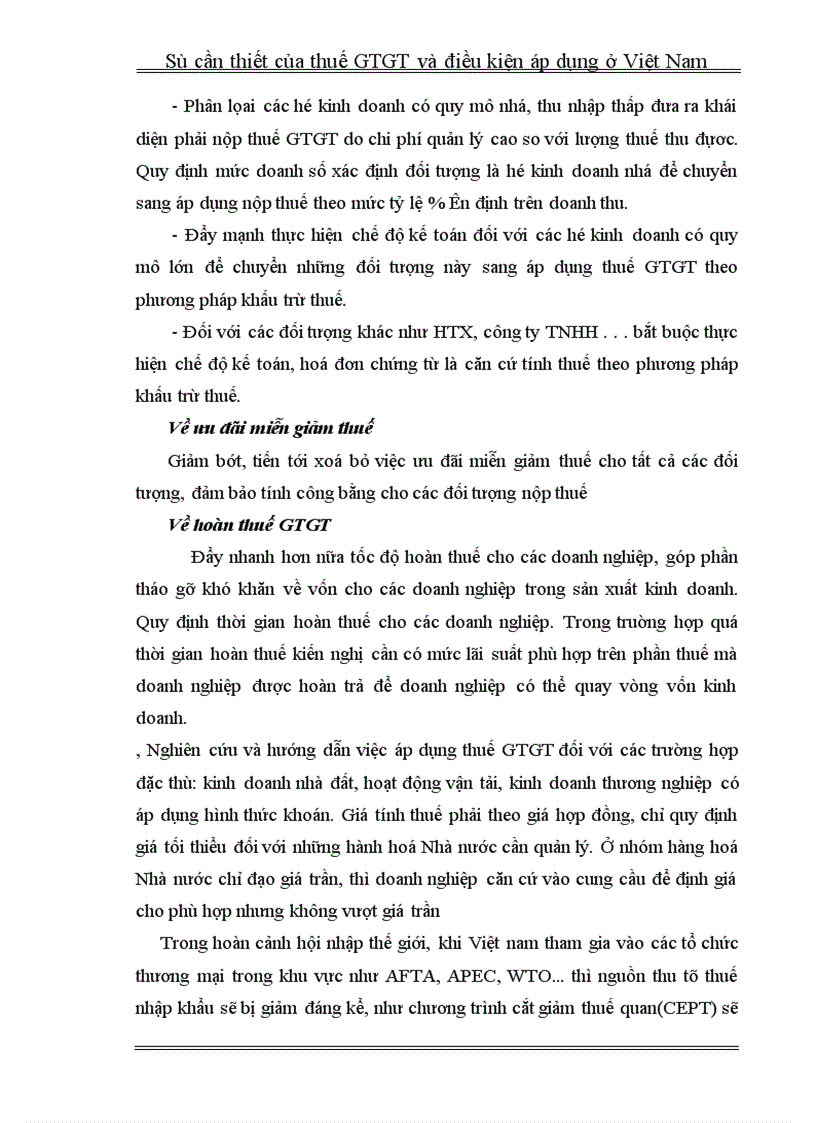 image for page Sự cần thiết và đIều kiện áp dụng thuế giá trị gia tăng ở việt nam