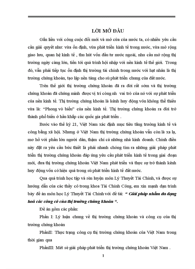 image for page Giải pháp nhằm đa dạng hoá các công cụ của thị trường chứng khoán