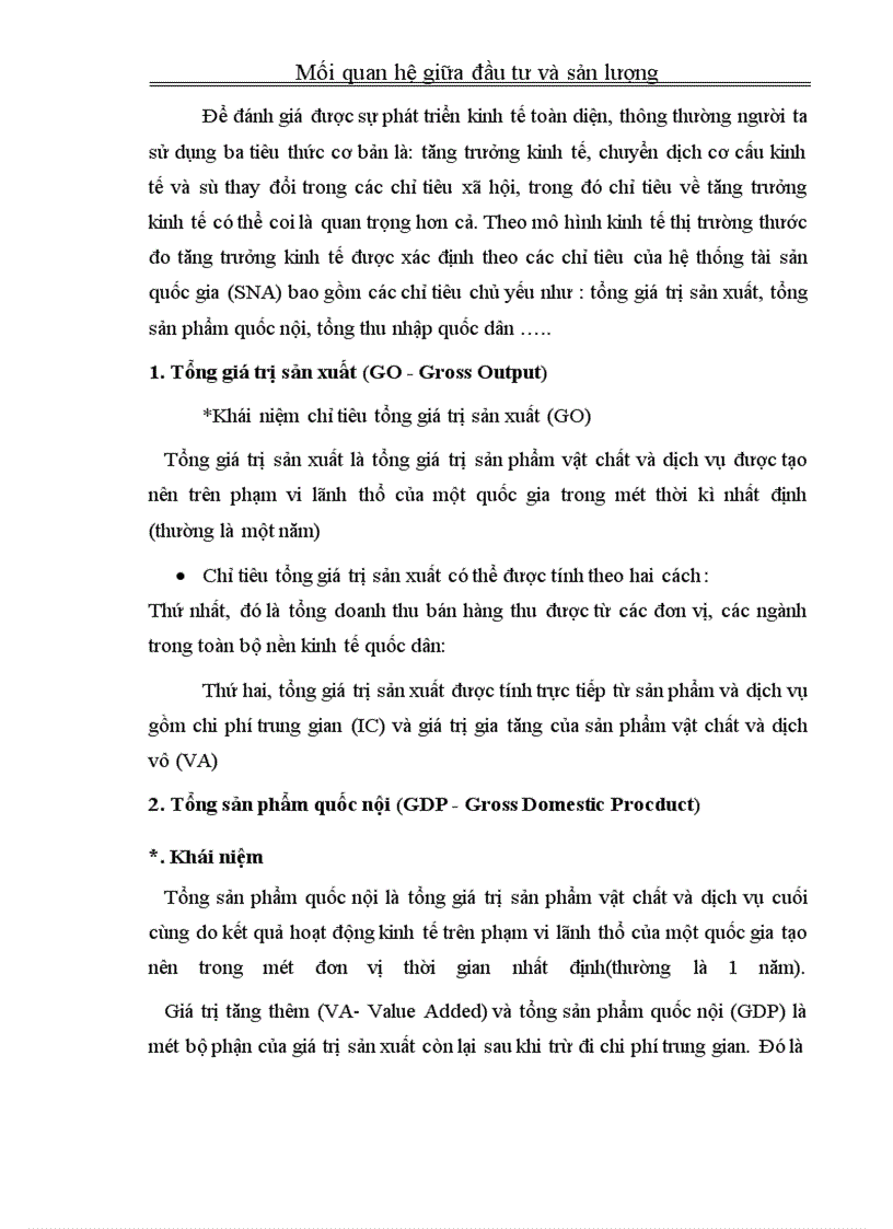 image for page Đầu tư và sản lượng