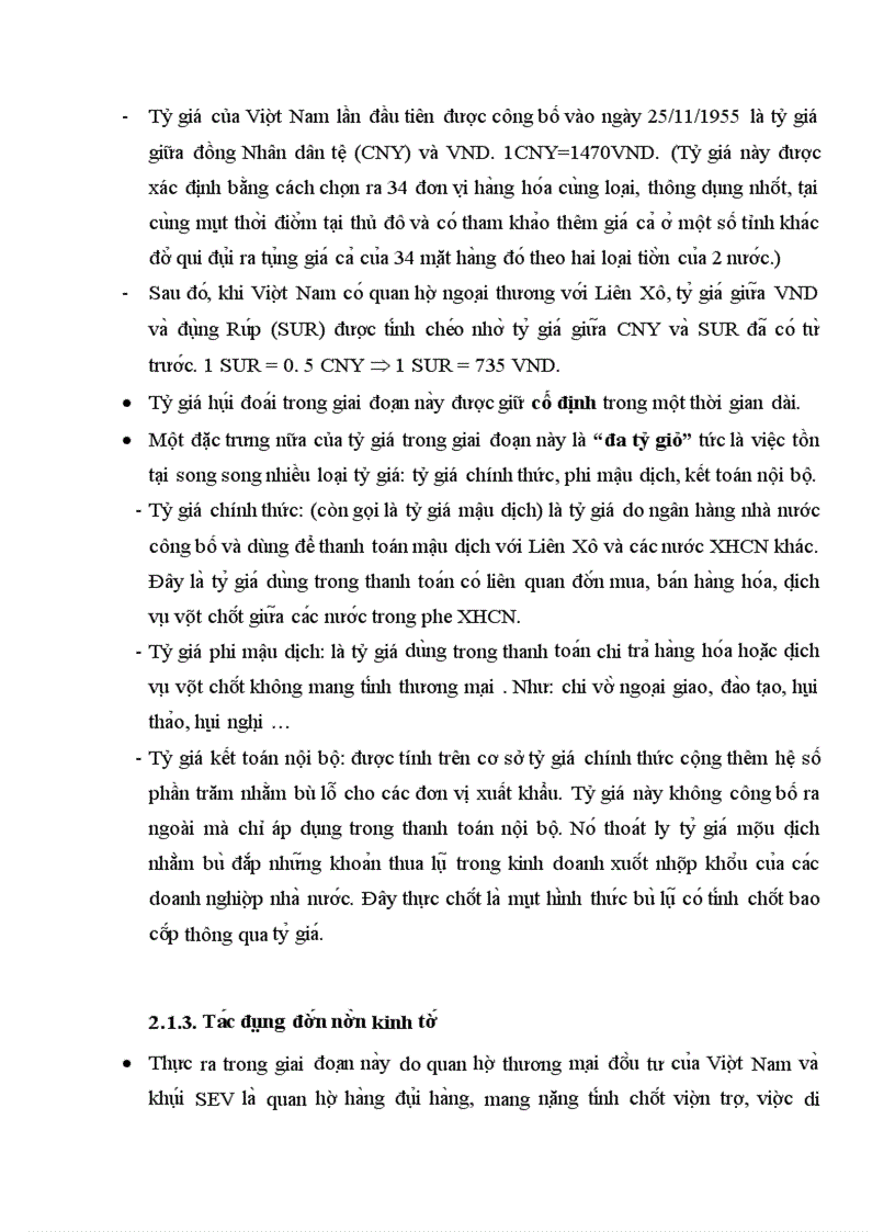 image for page Chính sách tỷ giá hối đoái