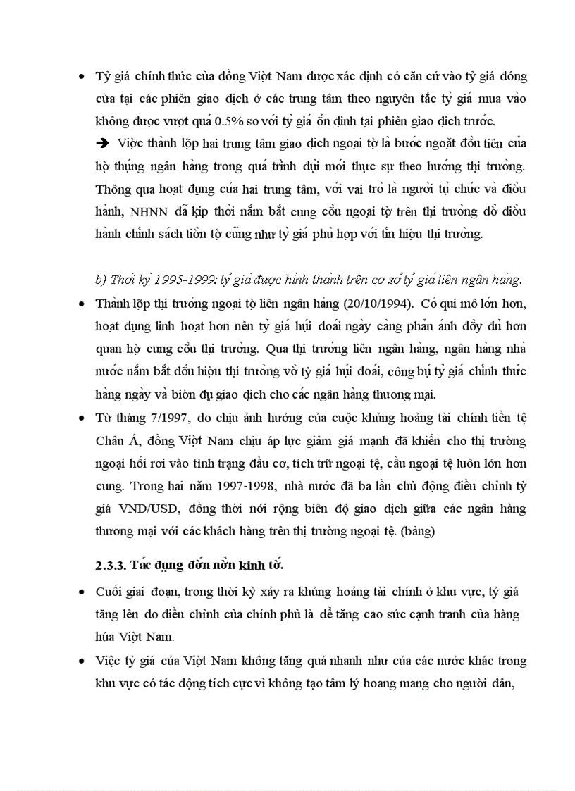 image for page Chính sách tỷ giá hối đoái