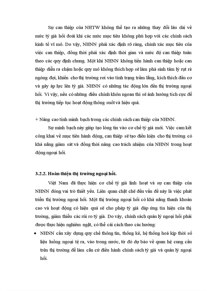 image for page Chính sách tỷ giá hối đoái