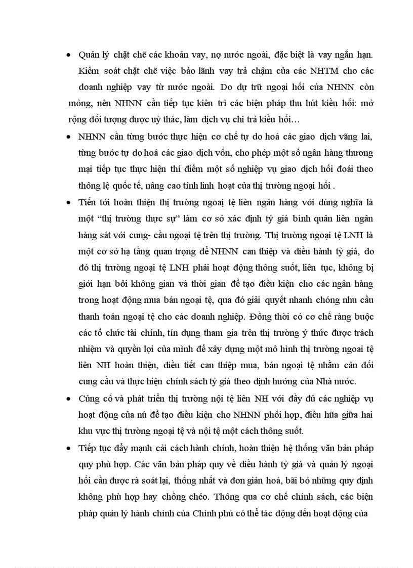 image for page Chính sách tỷ giá hối đoái