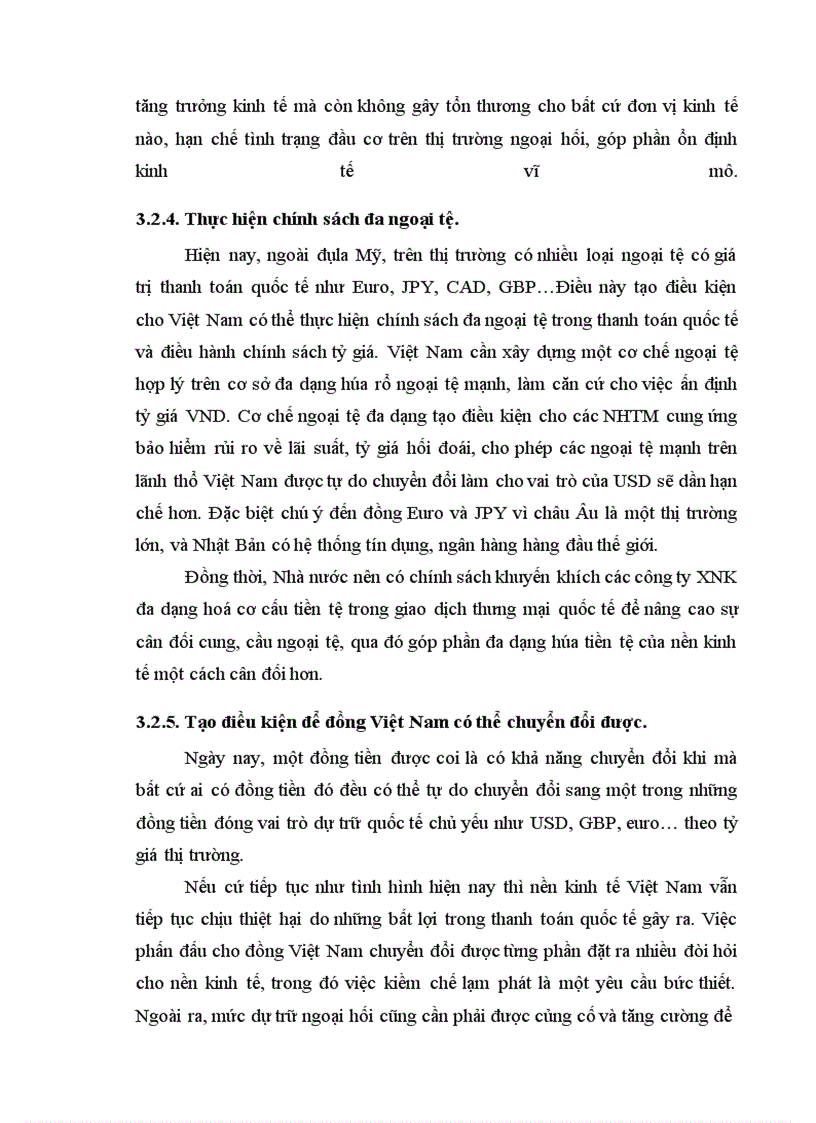 image for page Chính sách tỷ giá hối đoái