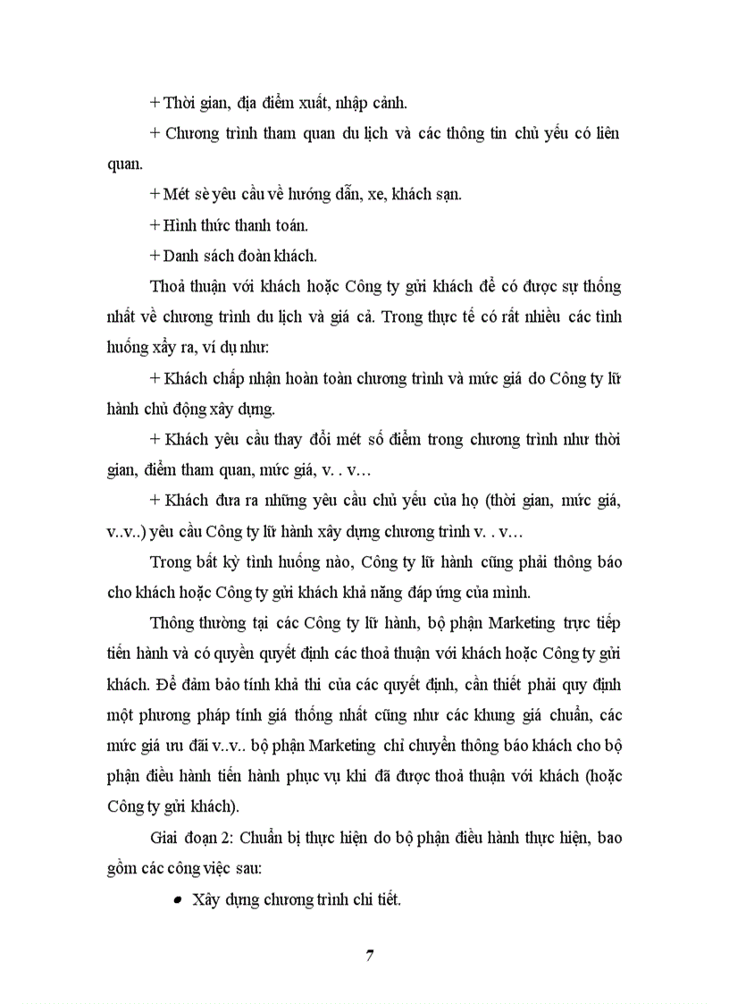 image for page Chương trình du lịch tại Công ty lữ hành
