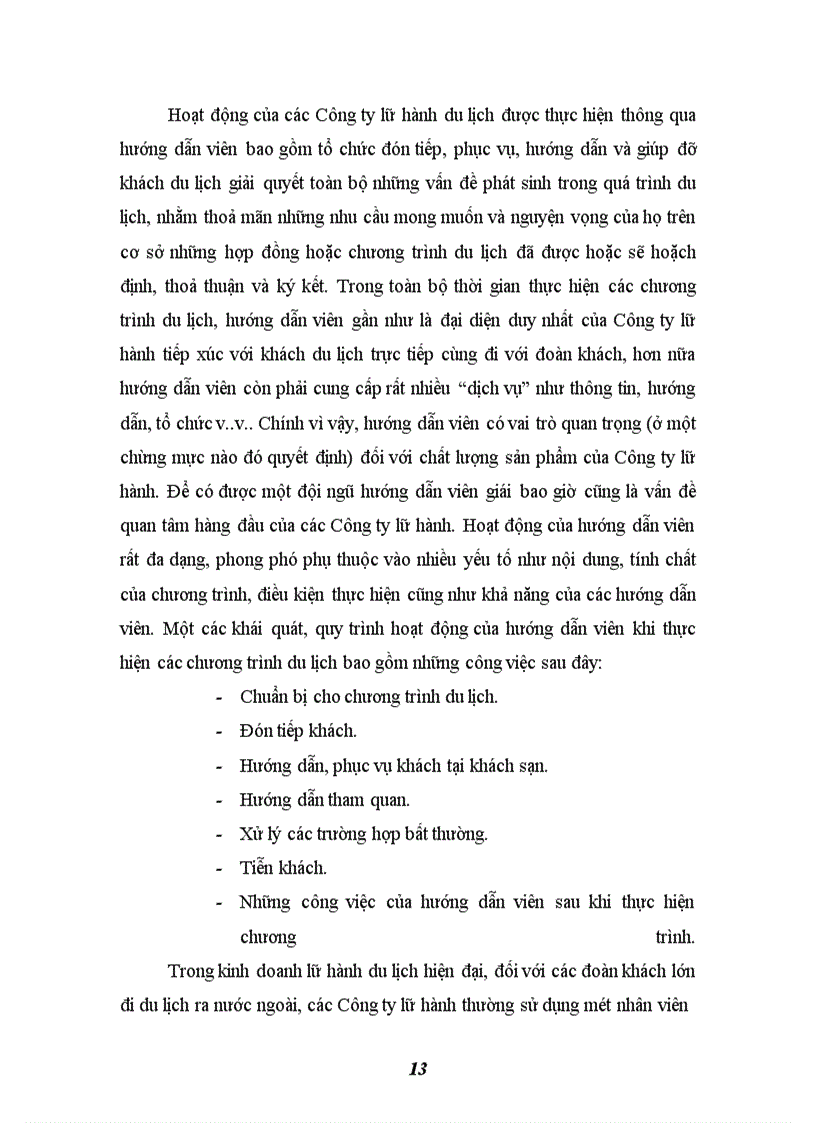 image for page Chương trình du lịch tại Công ty lữ hành