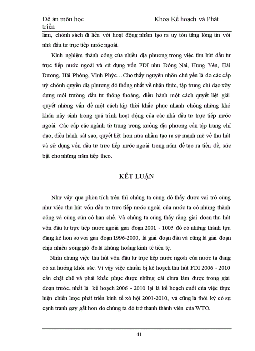 image for page Kế hoạch thu hút FDI của nước ta 2006-2010