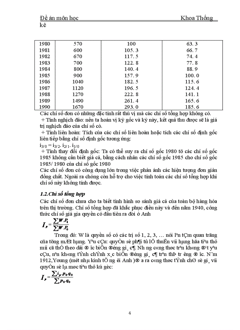 Phương pháp tính chỉ số giá tiêu dùng và vận dụng phân tính biến động giá tiêu dùng ở Việt Nam thời kỳ 2000-2005