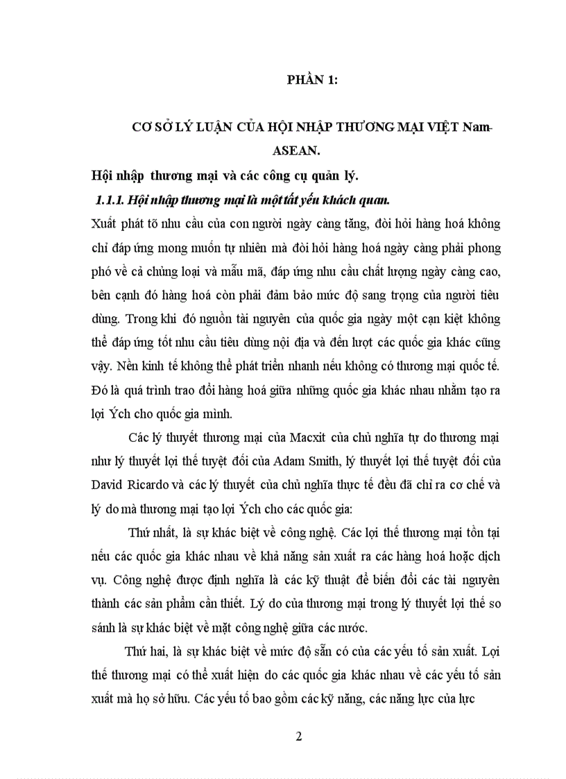image for page Thương mại Việt Nam với quá trình hội nhập kinh tế khu vực ASEAN Sinh viên