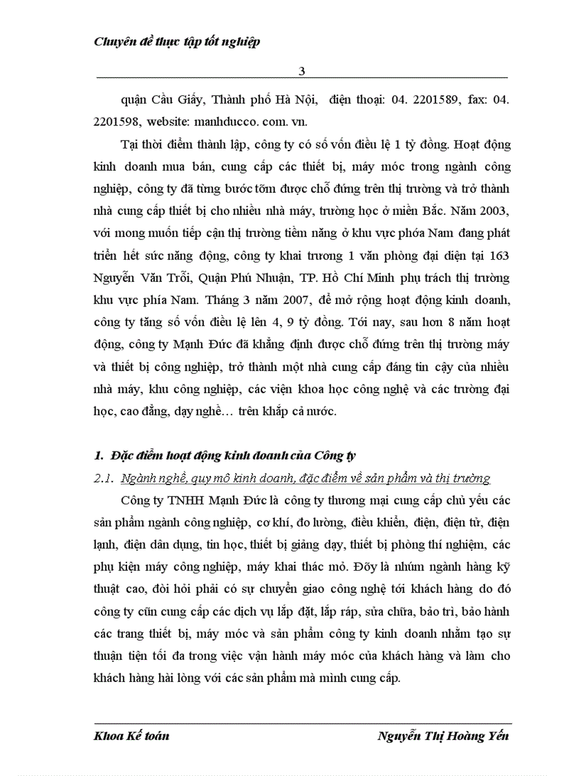 image for page Hoàn thiện công tác kế toán bán hàng và xác định kết quả bán hàng tại Công ty TNHH Mạnh Đức
