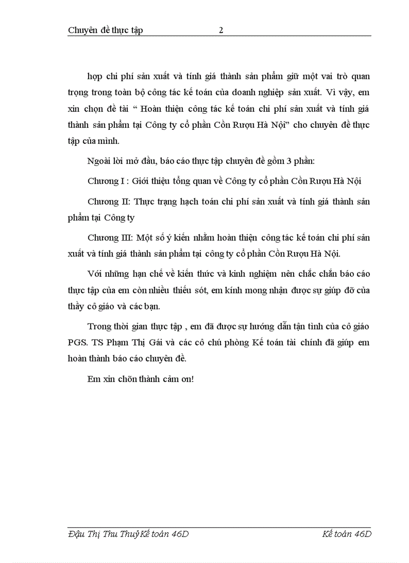 image for page Hoàn thiện công tác kế toán chi phí sản xuất và tính giá thành sản phẩm tại Công ty cổ phần Cồn Rượu Hà Nội