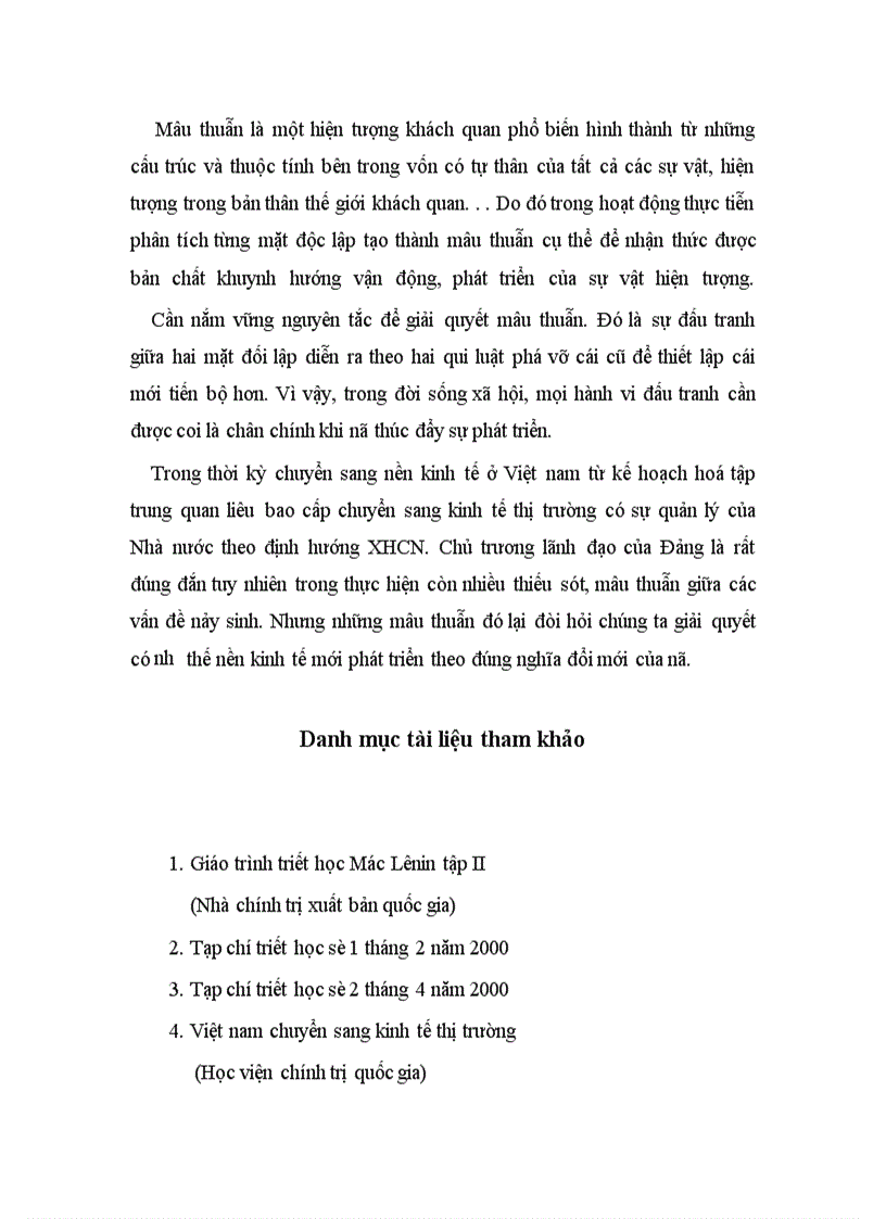 image for page Phép biện chứng về mâu thuẫn và vận dụng phân tích mâu thuẫn biện chứng trong quá trình xây dựng kinh tế thị trường định hướng xax hội chủ nghĩa ở Việt Nam