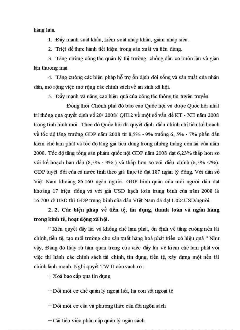 image for page Các vấn đề lạm phát cũng như ảnh hưởng của nó tới nền kinh tế trong nước và những biện pháp biện pháp mà Chính phủ đó đề ra để kiềm chế lạm phát