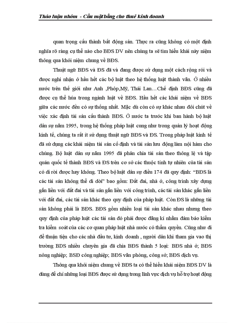 image for page Thảo luận nhóm - Cầu mặt bằng cho thuê kinh doanh BẤT ĐỘNG SẢN DỊCH VỤ