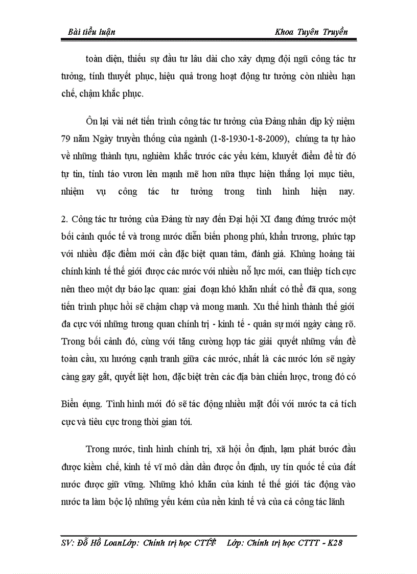 image for page Vai trò của công tác tư tưởng trong việc ngăn chặn sự suy thoái đạo đức ở một số đối tượng hiện nay