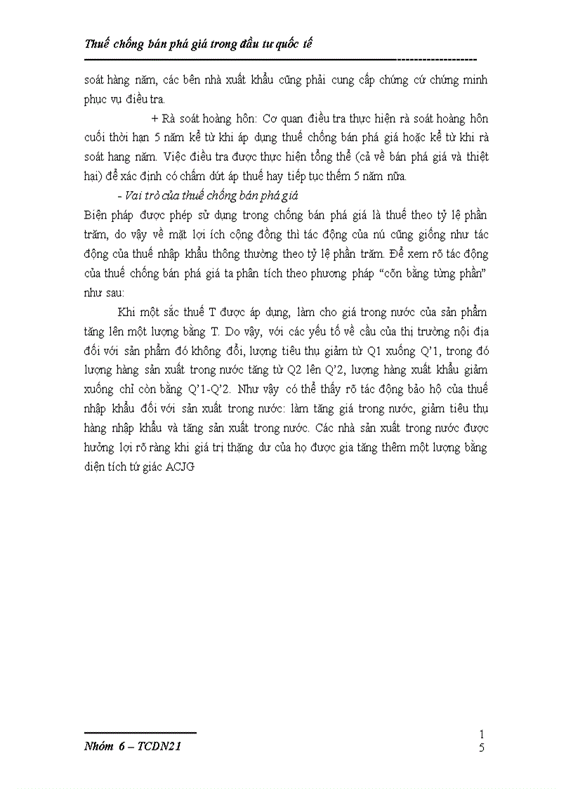 image for page Thuế chống bán phá giá trong đầu tư quốc tế