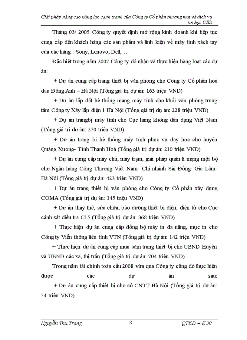 image for page Giải pháp nâng cao năng lực cạnh tranh của Công ty Cổ phần thương mại và dịch vụ tin học CES