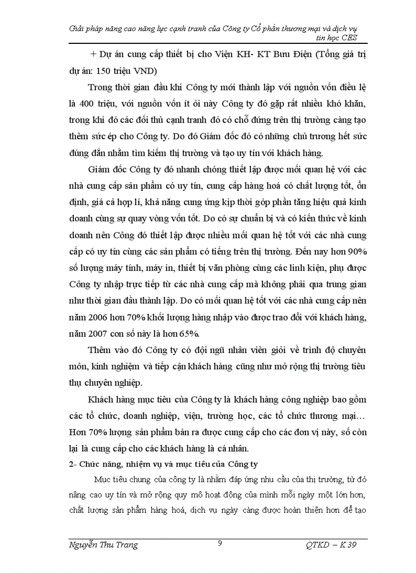 image for page Giải pháp nâng cao năng lực cạnh tranh của Công ty Cổ phần thương mại và dịch vụ tin học CES