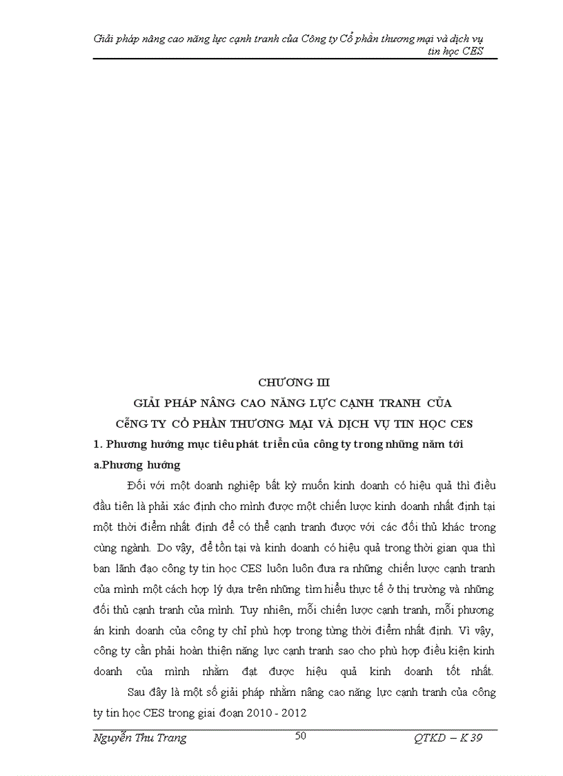 image for page Giải pháp nâng cao năng lực cạnh tranh của Công ty Cổ phần thương mại và dịch vụ tin học CES