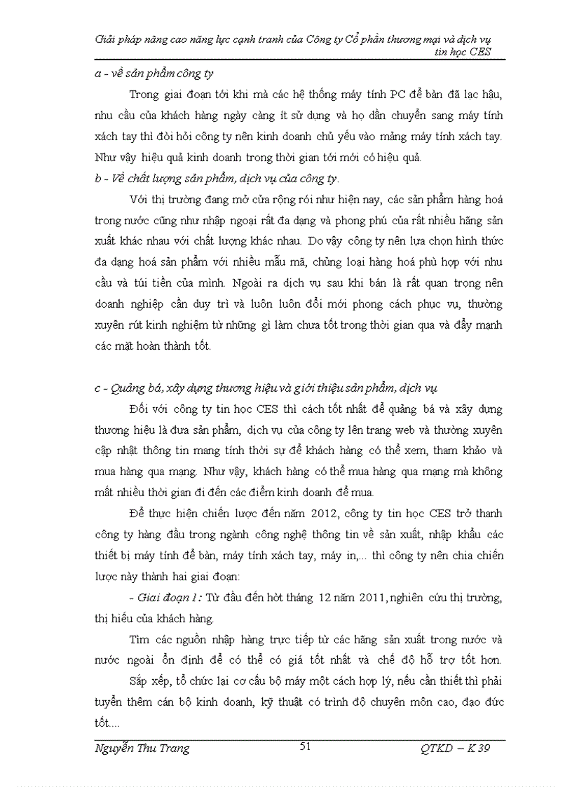 image for page Giải pháp nâng cao năng lực cạnh tranh của Công ty Cổ phần thương mại và dịch vụ tin học CES