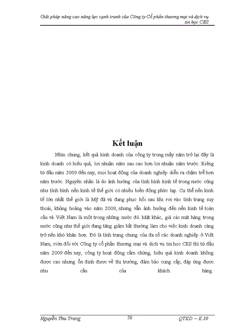 image for page Giải pháp nâng cao năng lực cạnh tranh của Công ty Cổ phần thương mại và dịch vụ tin học CES