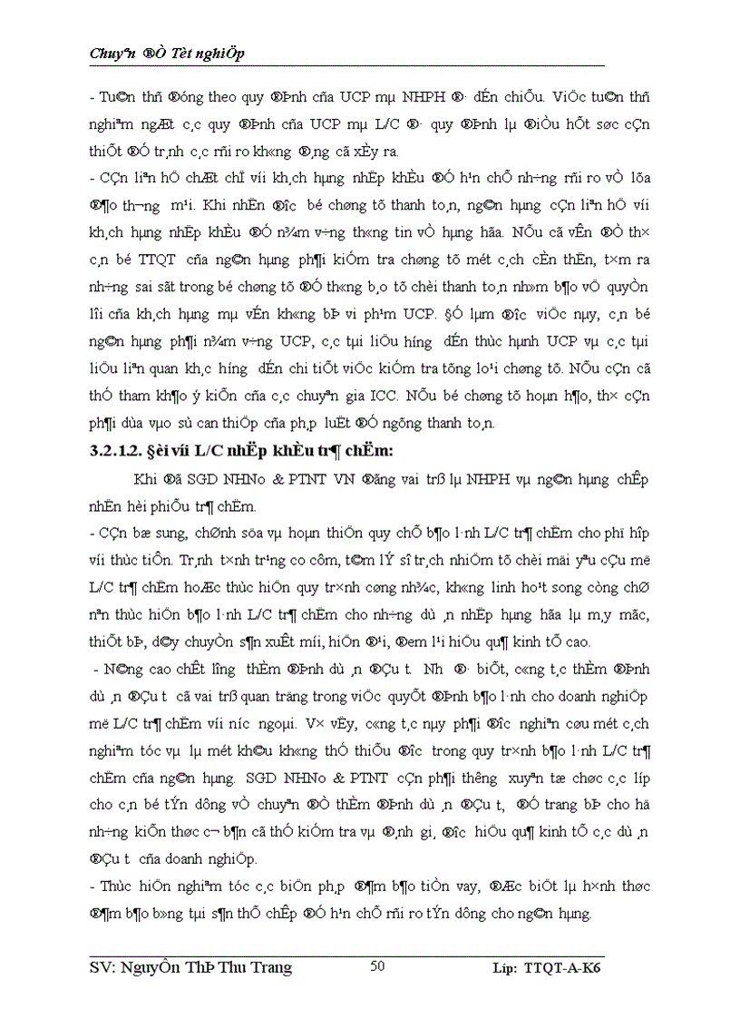 image for page Giải pháp hạn chế rủi ro thanh toán tín dụng chứng từ tại Sở giao dịch Ngân hàng Nông nghiệp và Phát triển Nông thôn Việt Nam
