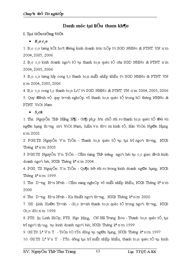 image for page Giải pháp hạn chế rủi ro thanh toán tín dụng chứng từ tại Sở giao dịch Ngân hàng Nông nghiệp và Phát triển Nông thôn Việt Nam