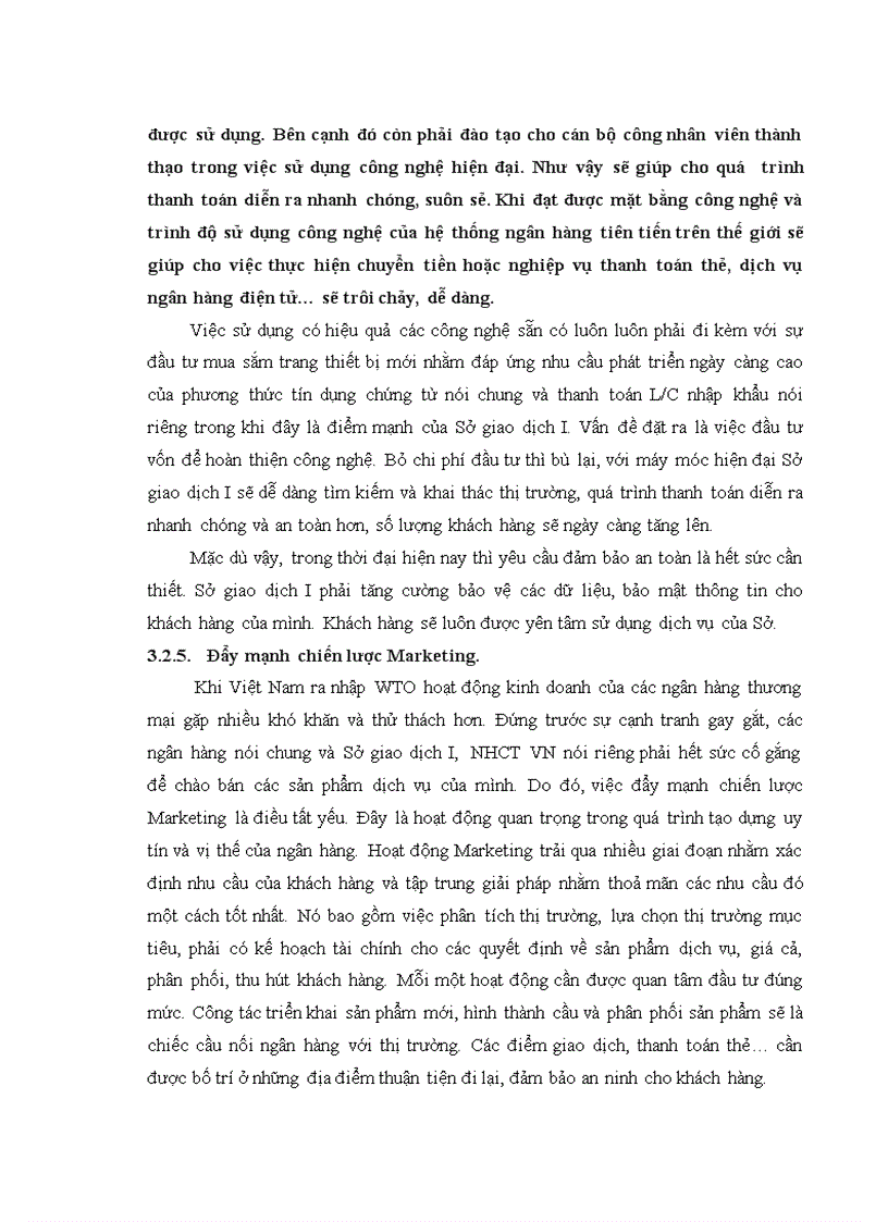 image for page Giải pháp nhằm nâng cao chất lượng nghiệp vụ thanh toán tín dụng chứng từ tại Sở giao dịch 1 – NHCTVN.