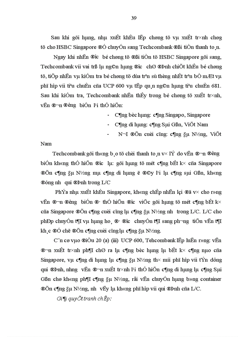 image for page Vận dụng UCP 600 vào giải quyết tranh chấp phát sinh tại NHTMCP Kỹ Thương Việt Nam