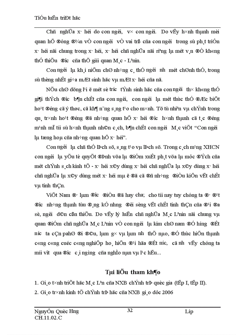 image for page Lý luận của chủ nghĩa Mác - Lê nin về con người và vấn đề con người trong sự nghiệp công nghiệp hoá, hiện đại hoá đất nước